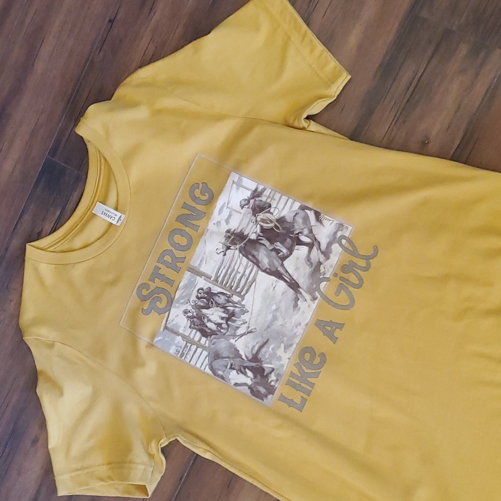 Bella Canvas mustard colored T-Shirt